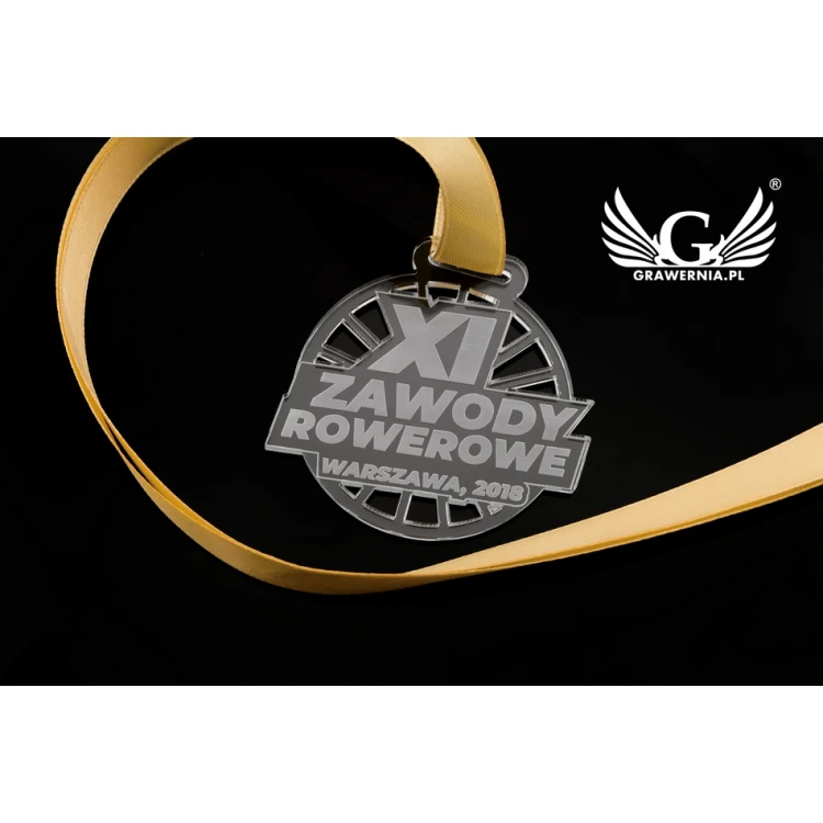 Laser Engraved Acrylic Medal - Diameter: 50mm - Thickness: 3mm - MGR047