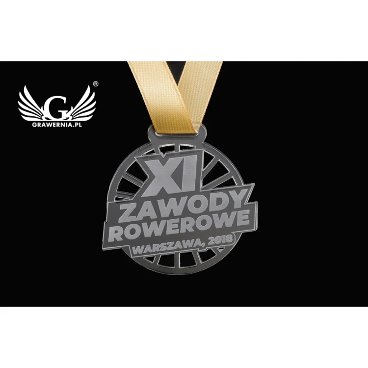 Laser Engraved Acrylic Medal - Diameter: 50mm - Thickness: 3mm - MGR047