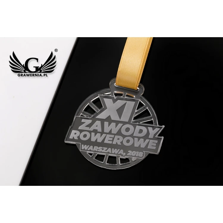 Laser Engraved Acrylic Medal - Diameter: 50mm - Thickness: 3mm - MGR047