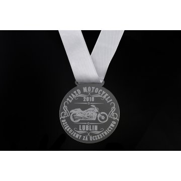 Laser Engraved Acrylic Medal - Diameter: 70mm - Thickness: 3mm - MGR043