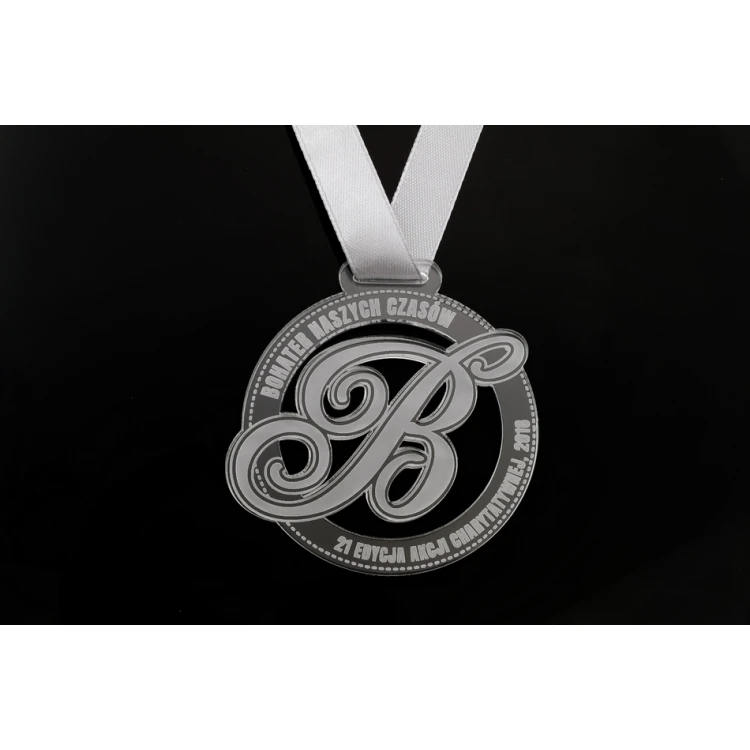 Laser Engraved Acrylic Medal - Diameter: 60mm - Thickness: 3mm - MGR046