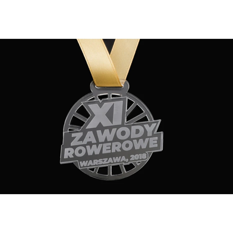Laser Engraved Acrylic Medal - Diameter: 50mm - Thickness: 3mm - MGR047