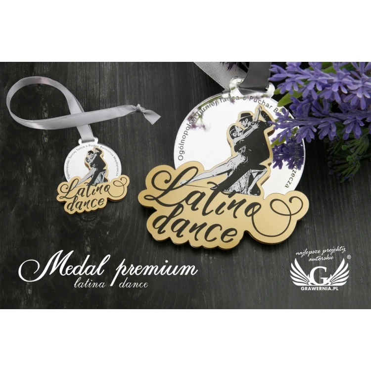 Premium Medal - Latina Dance - dimensions: 76x75mm - UV print - MGR065