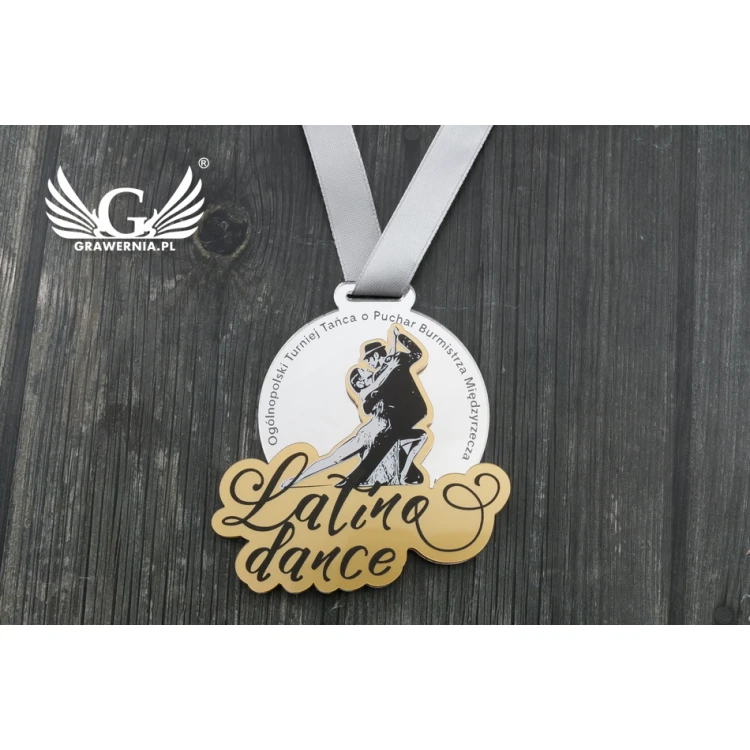 Premium Medal - Latina Dance - dimensions: 76x75mm - UV print - MGR065