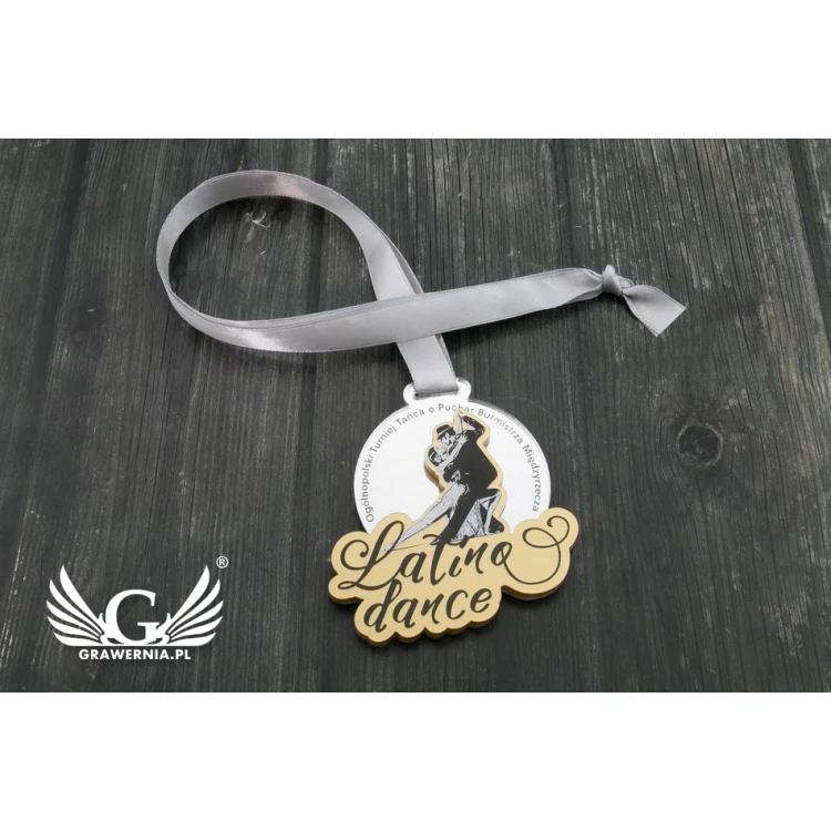 Premium Medal - Latina Dance - dimensions: 76x75mm - UV print - MGR065