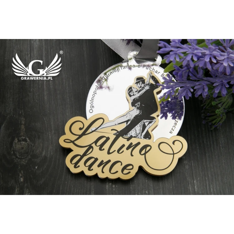 Premium Medal - Latina Dance - dimensions: 76x75mm - UV print - MGR065
