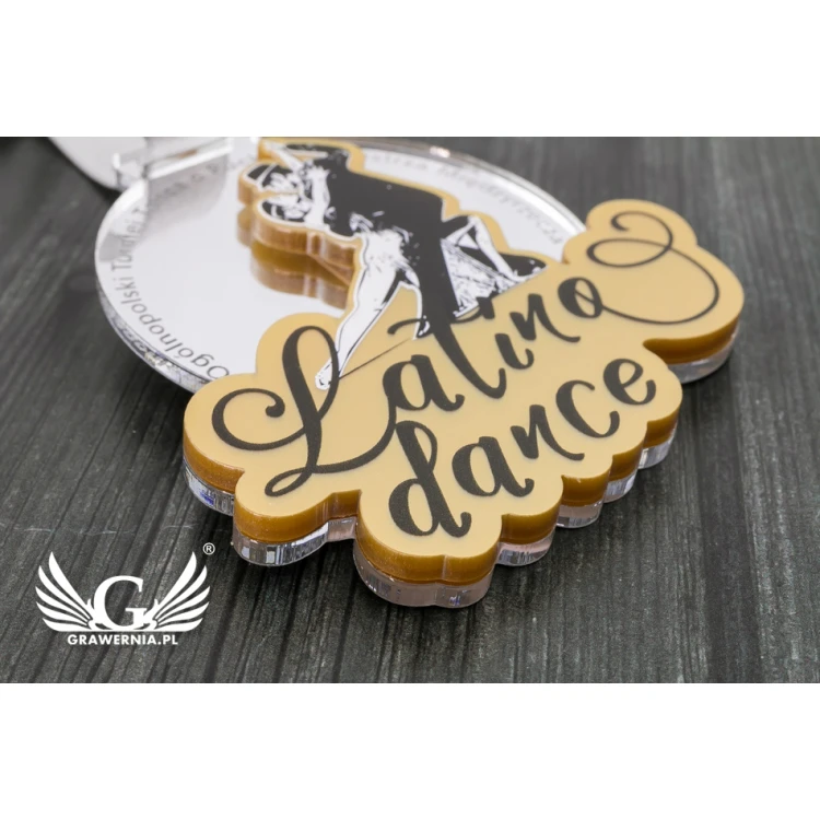 Premium Medal - Latina Dance - dimensions: 76x75mm - UV print - MGR065