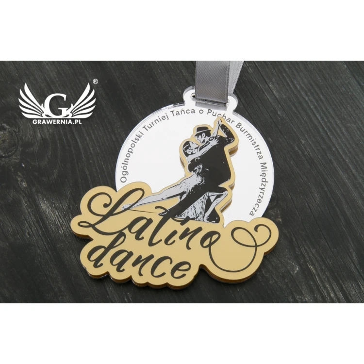 Premium Medal - Latina Dance - dimensions: 76x75mm - UV print - MGR065