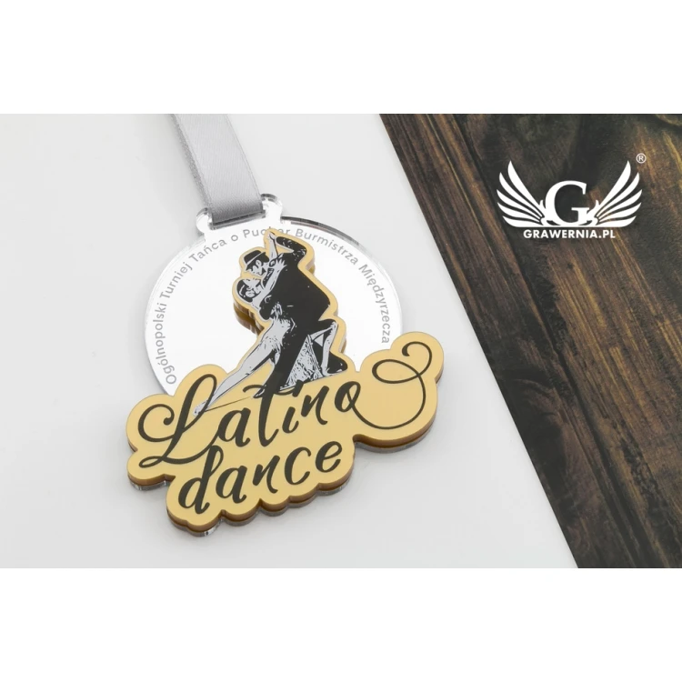 Premium Medal - Latina Dance - dimensions: 76x75mm - UV print - MGR065