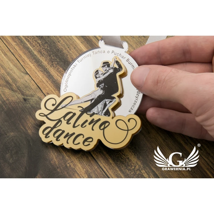 Premium Medal - Latina Dance - dimensions: 76x75mm - UV print - MGR065