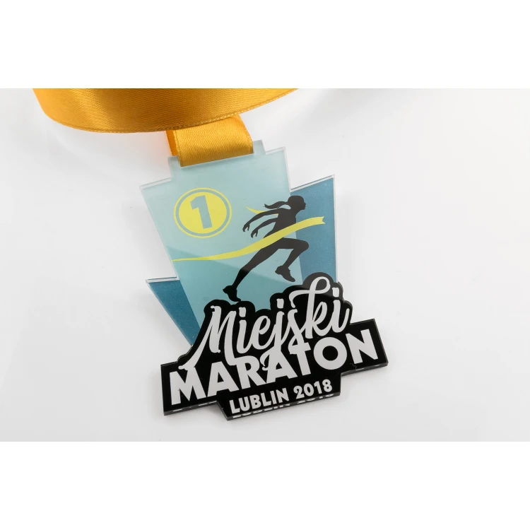Acrylic Medal - Marathon - dimensions: 70x93mm - UV print - MGR066