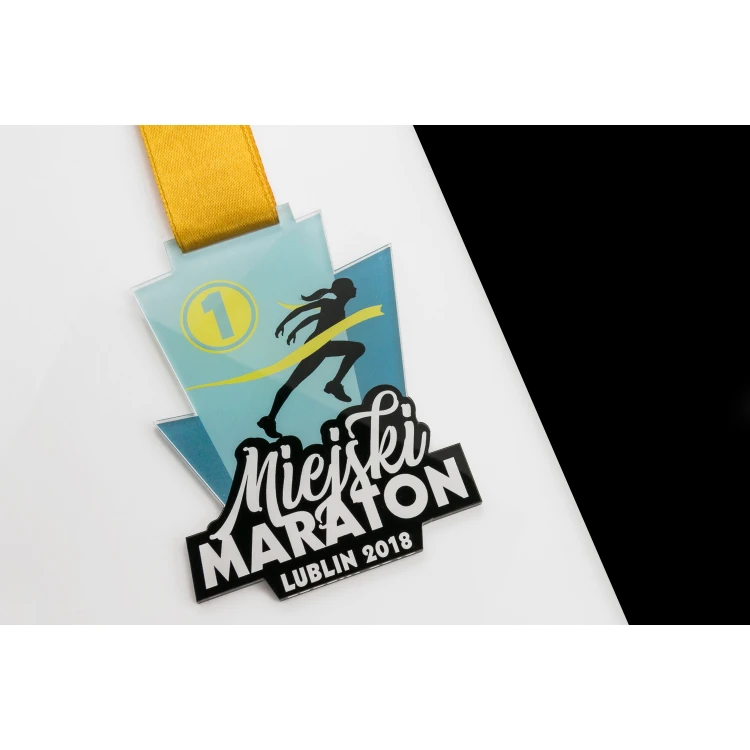Acrylic Medal - Marathon - dimensions: 70x93mm - UV print - MGR066