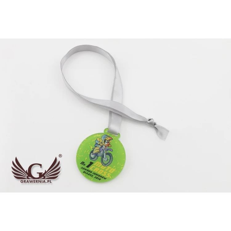 UV Print Acrylic Medal - Motocross - diameter: 60mm - MGR064