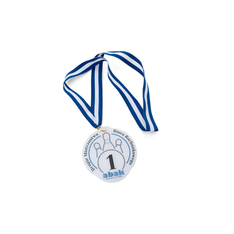 Acrylic Medal with Custom UV Print - dimensions: 91x100mm - MGR094
