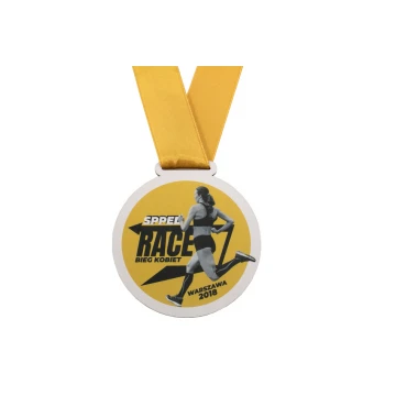 Wooden Medal UV Print - Speed Race - Diameter: 80mm - MGR053