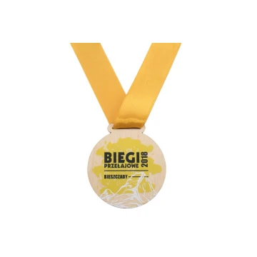 Wooden Medal UV Print - Splash - Diameter: 70mm - MGR054