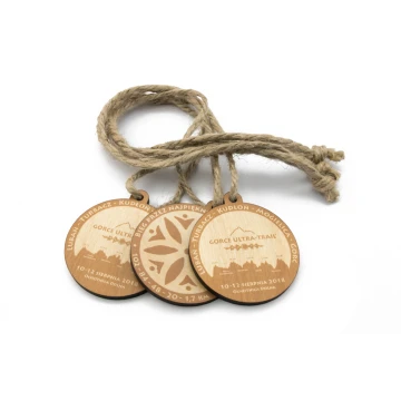 Wooden Medal Mountain Trail - diam. 80mm - thick. 5mm - UV print - MGR027