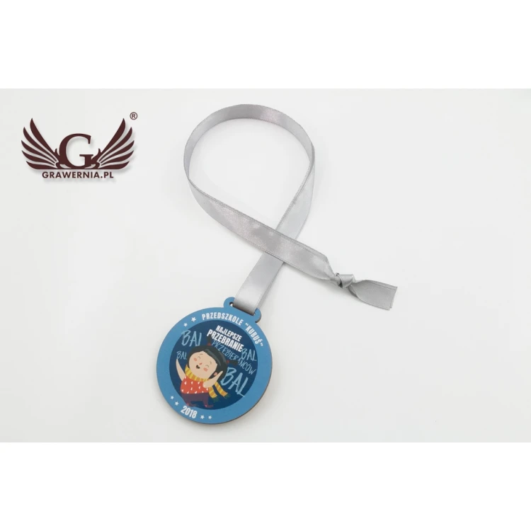 Wooden Medal UV Print - Costume Ball - diameter: 60mm - MGR059