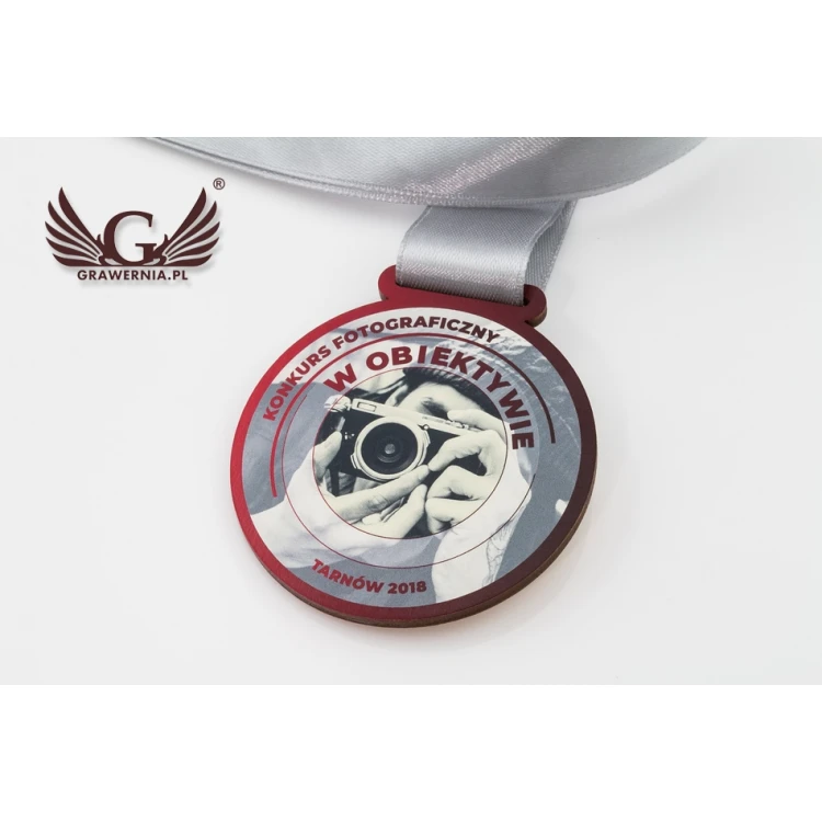UV Print Wooden Medal - Photo Master - diameter: 70mm - MGR056