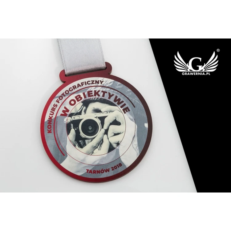 UV Print Wooden Medal - Photo Master - diameter: 70mm - MGR056