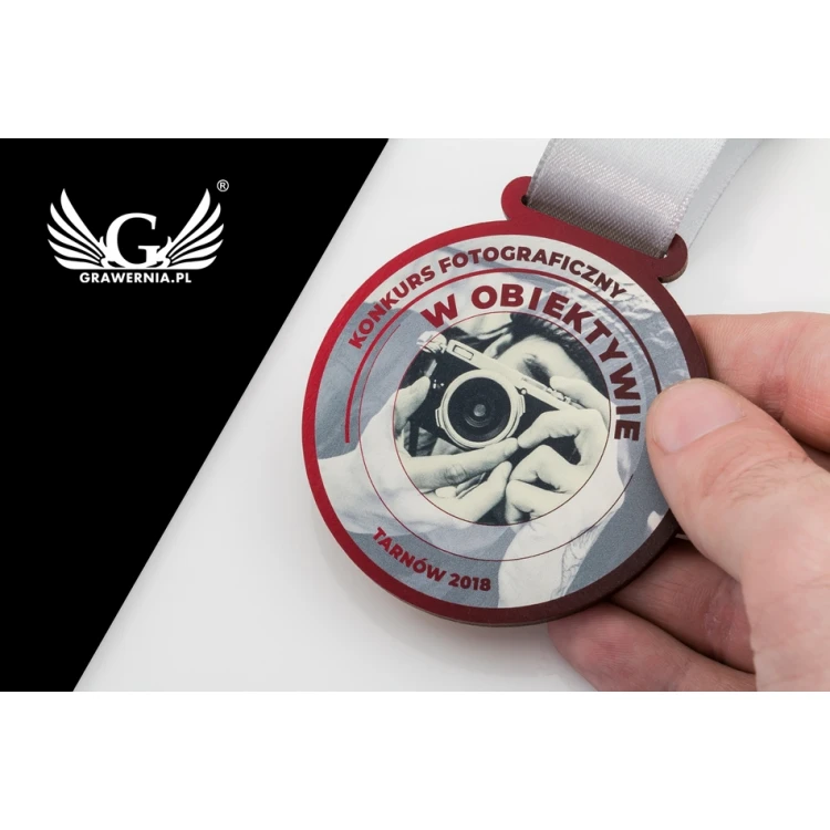 UV Print Wooden Medal - Photo Master - diameter: 70mm - MGR056