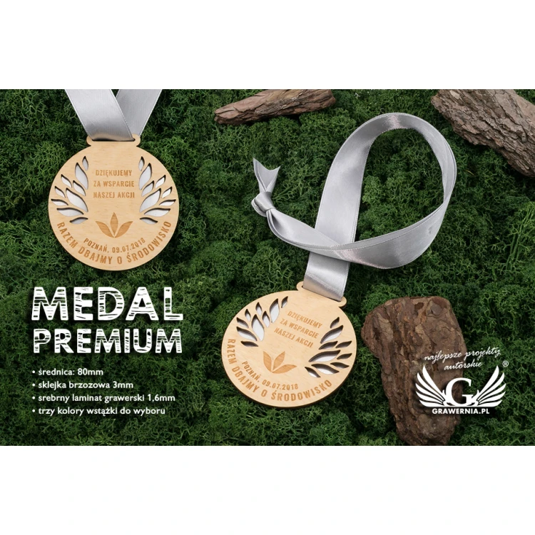 Premium Medal - Nature - diameter: 80mm - MGR075