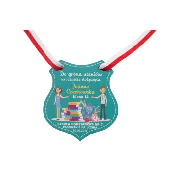 Wooden Shield Medal - School Enrollment Ceremony - size 80x90mm - UV print - MGR026