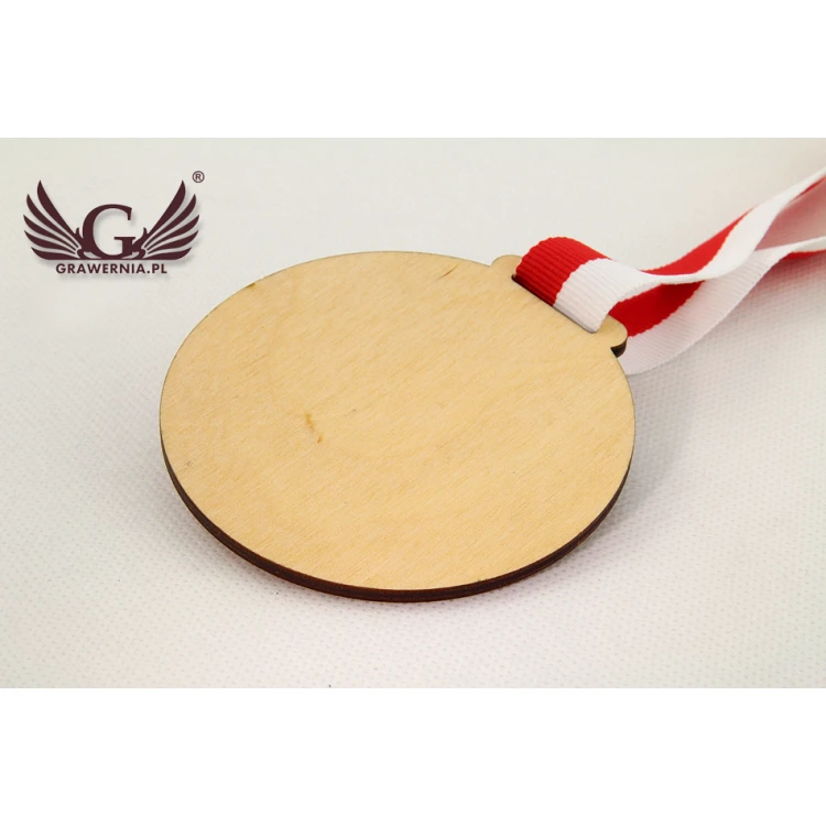 Wooden Medal with Custom Graphics - Diameter 40 to 80mm - UV Print - MGR014