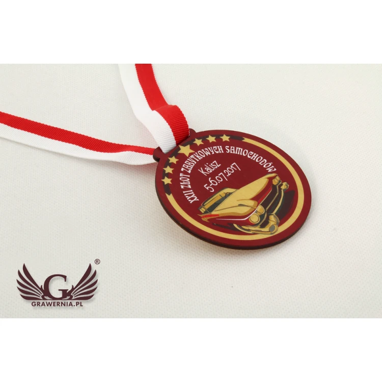 Wooden Medal with Custom Graphics - Diameter 40 to 80mm - UV Print - MGR014