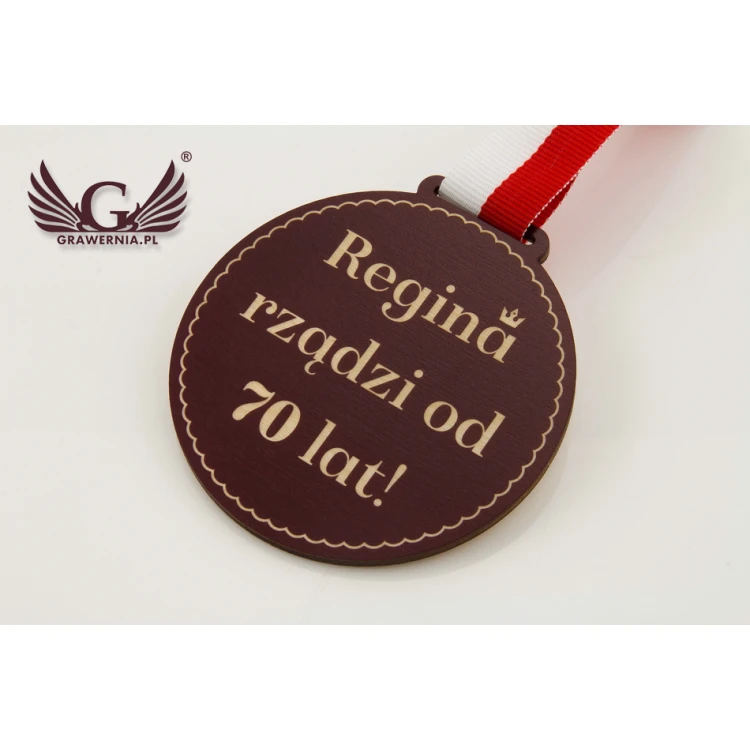 Wooden Medal with Custom Graphics - Diameter 40 to 80mm - UV Print - MGR014