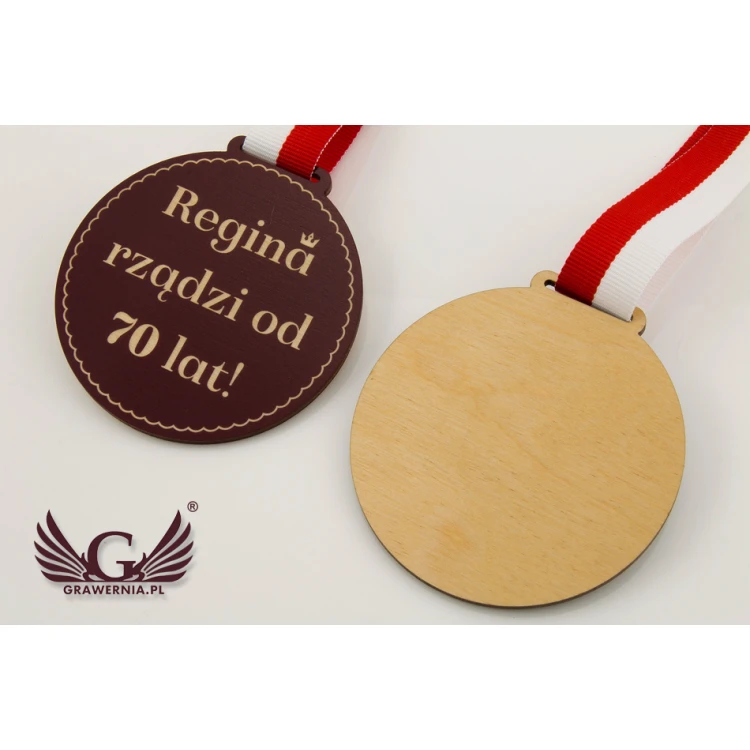Wooden Medal with Custom Graphics - Diameter 40 to 80mm - UV Print - MGR014