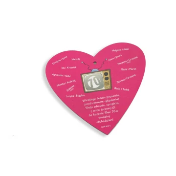 Anniversary Medal - Big Heart - UV Color Print - MGR017