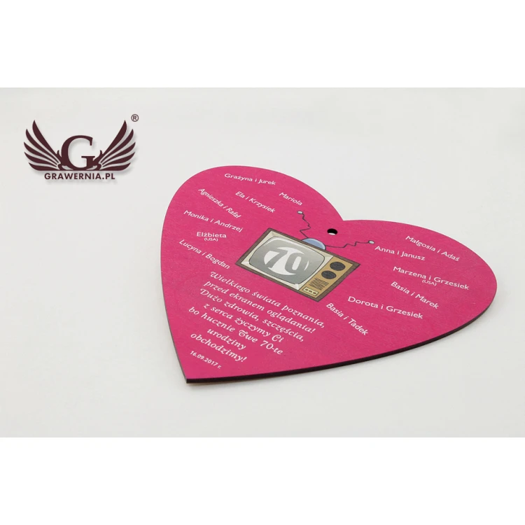 Anniversary Medal - Big Heart - UV Color Print - MGR017