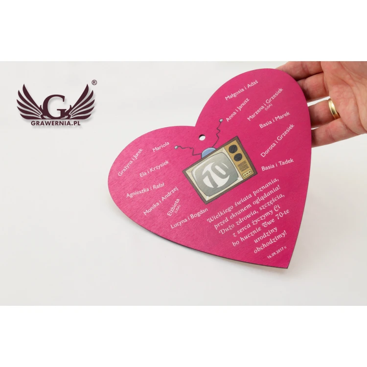 Anniversary Medal - Big Heart - UV Color Print - MGR017