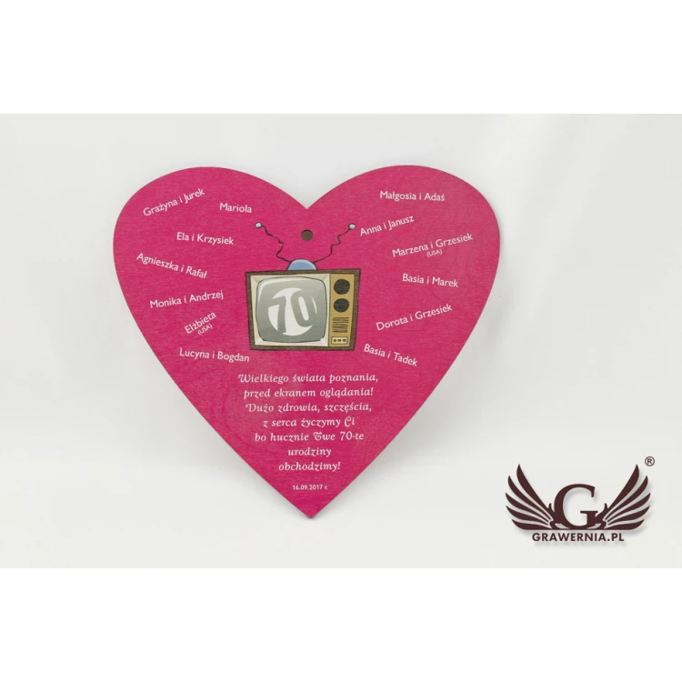 Anniversary Medal - Big Heart - UV Color Print - MGR017