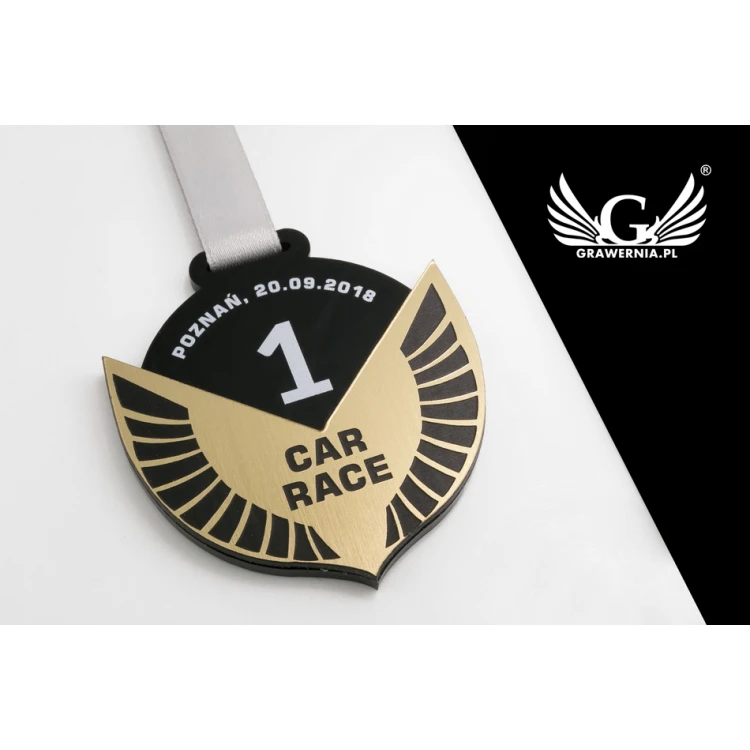 Premium Medal - Car Race - dimensions: 58x62mm - MGR070