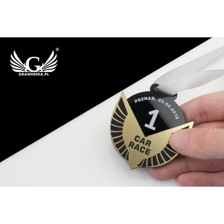 Premium Medal - Car Race - dimensions: 58x62mm - MGR070
