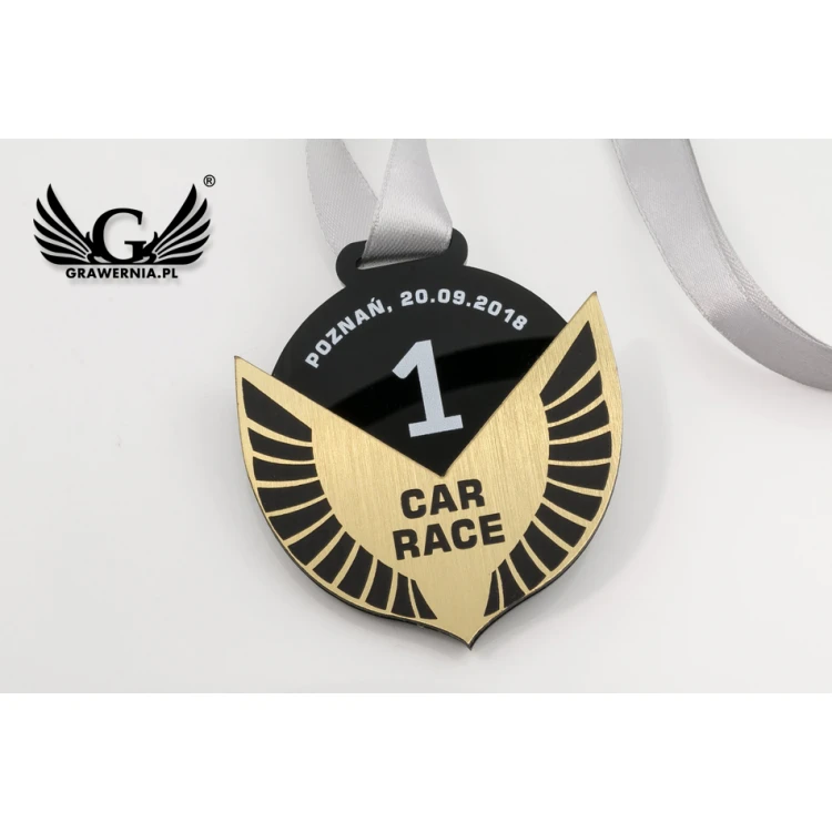 Premium Medal - Car Race - dimensions: 58x62mm - MGR070