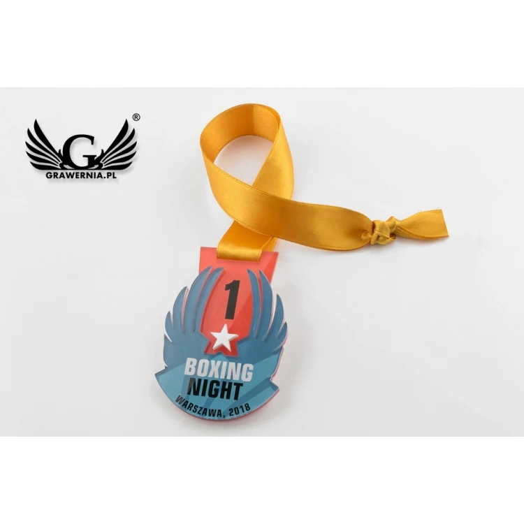 Premium Medal - Boxing - dimensions: 67x96mm - MGR072
