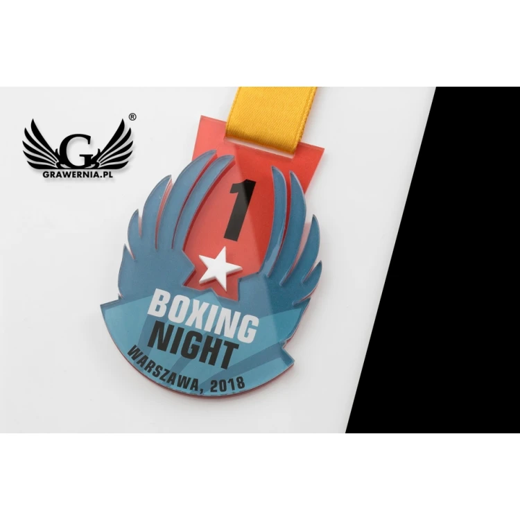 Premium Medal - Boxing - dimensions: 67x96mm - MGR072