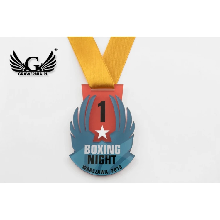 Premium Medal - Boxing - dimensions: 67x96mm - MGR072