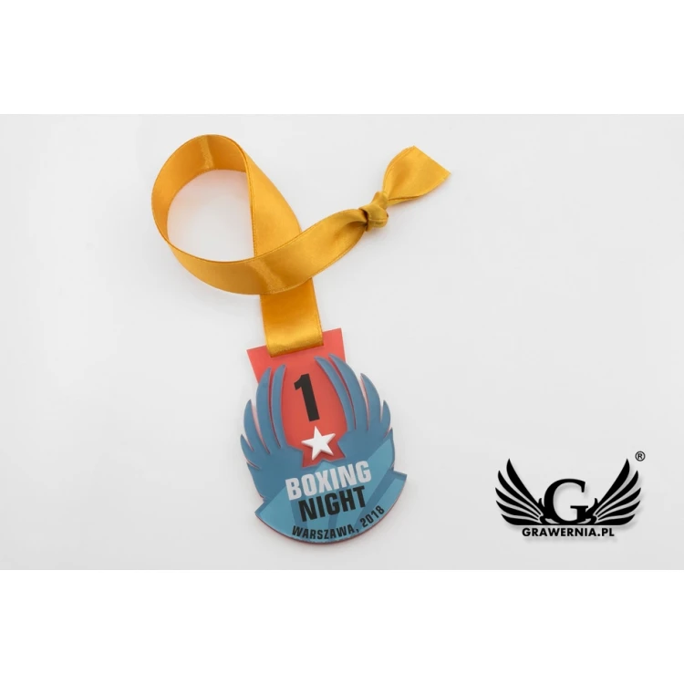 Premium Medal - Boxing - dimensions: 67x96mm - MGR072