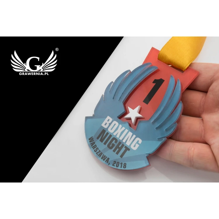 Premium Medal - Boxing - dimensions: 67x96mm - MGR072