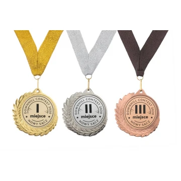 Metal Medal with Engraved Emblem - Diameter 70mm - MMC7010