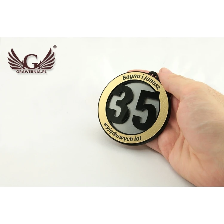 Anniversary Wedding Medal - Diameter 82mm