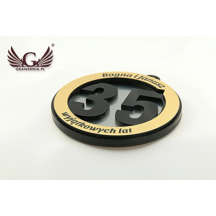 Anniversary Wedding Medal - Diameter 82mm