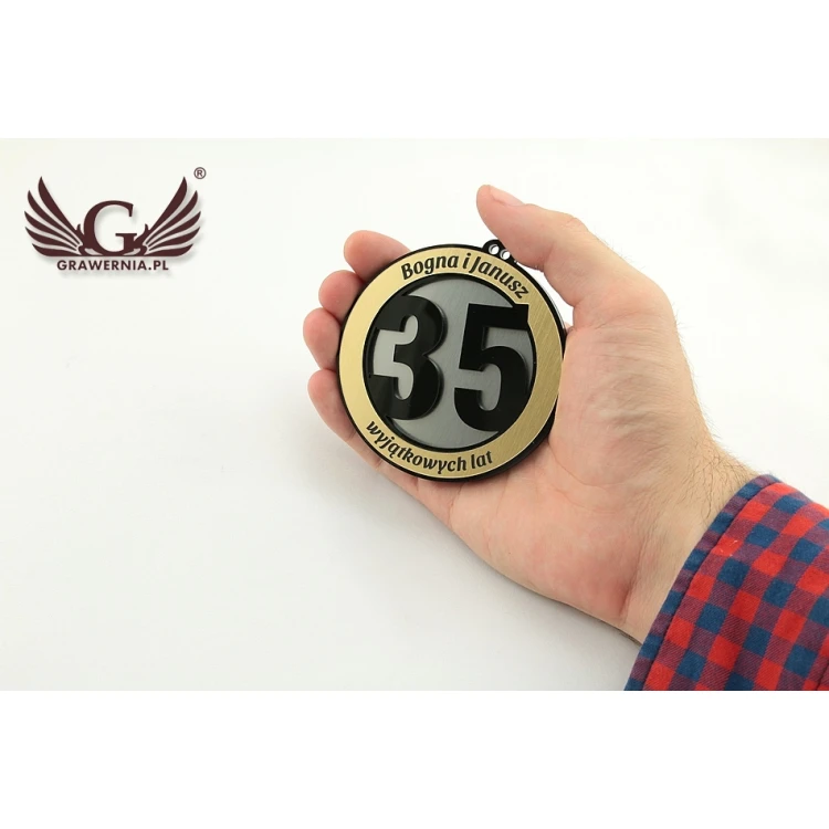Anniversary Wedding Medal - Diameter 82mm