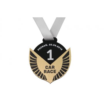 Premium Medal - Car Race - dimensions: 58x62mm - MGR070
