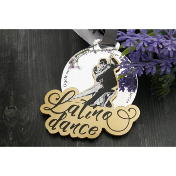 Premium Medal - Latina Dance - dimensions: 76x75mm - UV print - MGR065