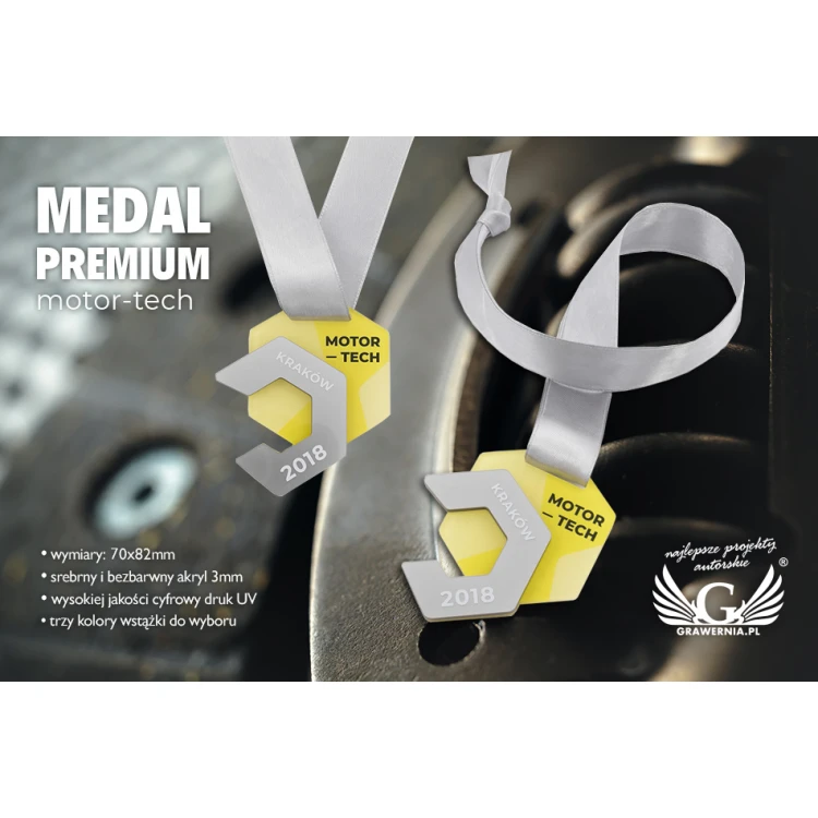 Premium Medal - Motor-Tech - dimensions: 70x82mm - MGR076